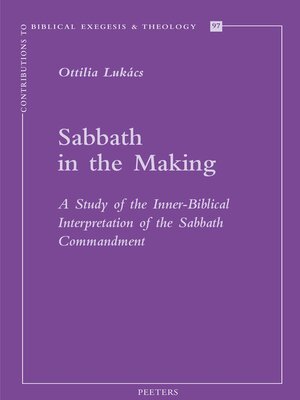 cover image of Sabbath in the Making